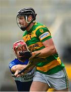 17 September 2023; Shane O'Keeffe of Blackrock in action against Daniel Kearney of Sarsfields during the Cork County Premier Senior Club Hurling Championship quarter-final match between Blackrock and Sarsfields at Páirc Uí Chaoimh in Cork. Photo by Eóin Noonan/Sportsfile