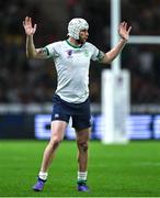 16 September 2023; Mack Hansen of Ireland during the 2023 Rugby World Cup Pool B match between Ireland and Tonga at Stade de la Beaujoire in Nantes, France. Photo by Brendan Moran/Sportsfile