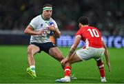 16 September 2023; Rob Herring of Ireland in action against William Havili of Tonga during the 2023 Rugby World Cup Pool B match between Ireland and Tonga at Stade de la Beaujoire in Nantes, France. Photo by Brendan Moran/Sportsfile