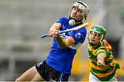 17 September 2023; Killian Murphy of Sarsfields in action against Peter Lenihan of Blackrock during the Cork County Premier Senior Club Hurling Championship quarter-final match between Blackrock and Sarsfields at Páirc Uí Chaoimh in Cork. Photo by Eóin Noonan/Sportsfile