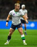 16 September 2023; Craig Casey of Ireland during the 2023 Rugby World Cup Pool B match between Ireland and Tonga at Stade de la Beaujoire in Nantes, France. Photo by Brendan Moran/Sportsfile