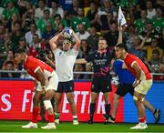 16 September 2023; Rob Herring of Ireland during the 2023 Rugby World Cup Pool B match between Ireland and Tonga at Stade de la Beaujoire in Nantes, France. Photo by Brendan Moran/Sportsfile