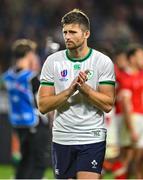 16 September 2023; Ross Byrne of Ireland after the 2023 Rugby World Cup Pool B match between Ireland and Tonga at Stade de la Beaujoire in Nantes, France. Photo by Brendan Moran/Sportsfile