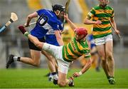 17 September 2023; Alan Connolly of Blackrock is tackled by Jack O'Connor of Sarsfields during the Cork County Premier Senior Club Hurling Championship quarter-final match between Blackrock and Sarsfields at Páirc Uí Chaoimh in Cork. Photo by Eóin Noonan/Sportsfile