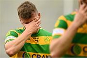 17 September 2023; Alan Connolly of Blackrock dejected after his side's defeat in the Cork County Premier Senior Club Hurling Championship quarter-final match between Blackrock and Sarsfields at Páirc Uí Chaoimh in Cork. Photo by Eóin Noonan/Sportsfile
