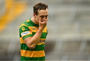 17 September 2023; Michael O'Halloran of Blackrock dejected after his side's defeat in the Cork County Premier Senior Club Hurling Championship quarter-final match between Blackrock and Sarsfields at Páirc Uí Chaoimh in Cork. Photo by Eóin Noonan/Sportsfile