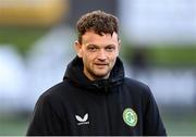 15 September 2023; Gavin White, League of Ireland communications executive, during the SSE Airtricity Men's Premier Division match between Derry City and Shamrock Rovers at The Ryan McBride Brandywell Stadium in Derry. Photo by Stephen McCarthy/Sportsfile