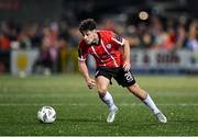 15 September 2023; Adam O'Reilly of Derry City during the SSE Airtricity Men's Premier Division match between Derry City and Shamrock Rovers at The Ryan McBride Brandywell Stadium in Derry. Photo by Stephen McCarthy/Sportsfile