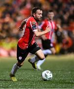 15 September 2023; Paul McMullan of Derry City during the SSE Airtricity Men's Premier Division match between Derry City and Shamrock Rovers at The Ryan McBride Brandywell Stadium in Derry. Photo by Stephen McCarthy/Sportsfile