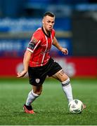 15 September 2023; Ben Doherty of Derry City during the SSE Airtricity Men's Premier Division match between Derry City and Shamrock Rovers at The Ryan McBride Brandywell Stadium in Derry. Photo by Stephen McCarthy/Sportsfile