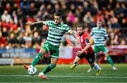 15 September 2023; Lee Grace of Shamrock Rovers during the SSE Airtricity Men's Premier Division match between Derry City and Shamrock Rovers at The Ryan McBride Brandywell Stadium in Derry. Photo by Stephen McCarthy/Sportsfile