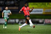 15 September 2023; Sadou Diallo of Derry City during the SSE Airtricity Men's Premier Division match between Derry City and Shamrock Rovers at The Ryan McBride Brandywell Stadium in Derry. Photo by Stephen McCarthy/Sportsfile