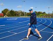 18 September 2023; Head coach Leo Cullen during a Leinster rugby squad training session at UCD in Dublin. Photo by Harry Murphy/Sportsfile