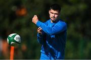 18 September 2023; Chris Cosgrave during a Leinster rugby squad training session at UCD in Dublin. Photo by Harry Murphy/Sportsfile