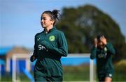 18 September 2023; Marissa Sheva during a Republic of Ireland women training session at the FAI National Training Centre in Abbotstown, Dublin. Photo by Stephen McCarthy/Sportsfile