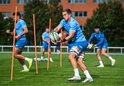 18 September 2023; Scott Penny during a Leinster rugby squad training session at UCD in Dublin. Photo by Harry Murphy/Sportsfile