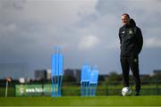 18 September 2023; Interim assistant coach Colin Healy during a Republic of Ireland women training session at the FAI National Training Centre in Abbotstown, Dublin. Photo by Stephen McCarthy/Sportsfile