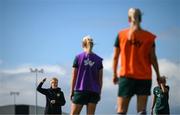 18 September 2023; Interim head coach Eileen Gleeson during a Republic of Ireland women training session at the FAI National Training Centre in Abbotstown, Dublin. Photo by Stephen McCarthy/Sportsfile