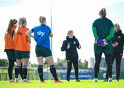 18 September 2023; Interim head coach Eileen Gleeson during a Republic of Ireland women training session at the FAI National Training Centre in Abbotstown, Dublin. Photo by Stephen McCarthy/Sportsfile