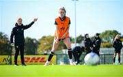 18 September 2023; Interim head coach Eileen Gleeson during a Republic of Ireland women training session at the FAI National Training Centre in Abbotstown, Dublin. Photo by Stephen McCarthy/Sportsfile
