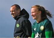 18 September 2023; Interim assistant coach Colin Healy during a Republic of Ireland women training session at the FAI National Training Centre in Abbotstown, Dublin. Photo by Stephen McCarthy/Sportsfile