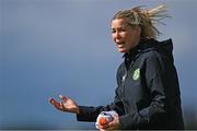 18 September 2023; Interim assistant coach Emma Byrne during a Republic of Ireland women training session at the FAI National Training Centre in Abbotstown, Dublin. Photo by Stephen McCarthy/Sportsfile