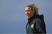 18 September 2023; Interim assistant coach Emma Byrne during a Republic of Ireland women training session at the FAI National Training Centre in Abbotstown, Dublin. Photo by Stephen McCarthy/Sportsfile