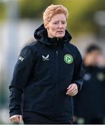 18 September 2023; Interim head coach Eileen Gleeson during a Republic of Ireland women training session at the FAI National Training Centre in Abbotstown, Dublin. Photo by Stephen McCarthy/Sportsfile