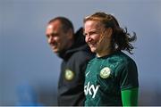 18 September 2023; Goalkeeper Courtney Brosnan during a Republic of Ireland women training session at the FAI National Training Centre in Abbotstown, Dublin. Photo by Stephen McCarthy/Sportsfile