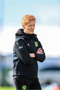 18 September 2023; Interim head coach Eileen Gleeson during a Republic of Ireland women training session at the FAI National Training Centre in Abbotstown, Dublin. Photo by Stephen McCarthy/Sportsfile