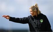 18 September 2023; Interim assistant coach Emma Byrne during a Republic of Ireland women training session at the FAI National Training Centre in Abbotstown, Dublin. Photo by Stephen McCarthy/Sportsfile