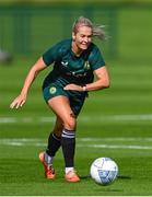 18 September 2023; Lily Agg during a Republic of Ireland women training session at the FAI National Training Centre in Abbotstown, Dublin. Photo by Stephen McCarthy/Sportsfile