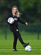 18 September 2023; Equipment manager Orla Haran during a Republic of Ireland women training session at the FAI National Training Centre in Abbotstown, Dublin. Photo by Stephen McCarthy/Sportsfile