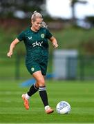 18 September 2023; Lily Agg during a Republic of Ireland women training session at the FAI National Training Centre in Abbotstown, Dublin. Photo by Stephen McCarthy/Sportsfile