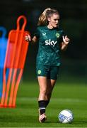 18 September 2023; Jamie Finn during a Republic of Ireland women training session at the FAI National Training Centre in Abbotstown, Dublin. Photo by Stephen McCarthy/Sportsfile