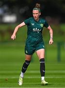 18 September 2023; Claire O'Riordan during a Republic of Ireland women training session at the FAI National Training Centre in Abbotstown, Dublin. Photo by Stephen McCarthy/Sportsfile