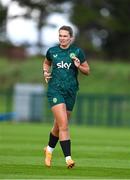 18 September 2023; Saoirse Noonan during a Republic of Ireland women training session at the FAI National Training Centre in Abbotstown, Dublin. Photo by Stephen McCarthy/Sportsfile