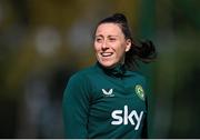 18 September 2023; Lucy Quinn during a Republic of Ireland women training session at the FAI National Training Centre in Abbotstown, Dublin. Photo by Stephen McCarthy/Sportsfile