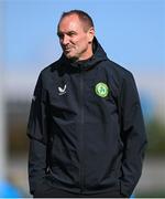 18 September 2023; Interim assistant coach Colin Healy during a Republic of Ireland women training session at the FAI National Training Centre in Abbotstown, Dublin. Photo by Stephen McCarthy/Sportsfile