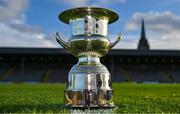 18 September 2023; A general view of the Leinster Senior Cup before the Leinster Football Senior Cup Final match between Usher Celtic and Bohemians at Dalymount Park in Dublin. Photo by Sam Barnes/Sportsfile