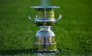 18 September 2023; A general view of the Leinster Senior Cup before the Leinster Football Senior Cup Final match between Usher Celtic and Bohemians at Dalymount Park in Dublin. Photo by Sam Barnes/Sportsfile