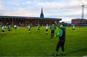 18 September 2023; Usher Celtic manager Wes Doyle before the Leinster Football Senior Cup Final match between Usher Celtic and Bohemians at Dalymount Park in Dublin. Photo by Sam Barnes/Sportsfile