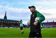 18 September 2023; Usher Celtic manager Wes Doyle before the Leinster Football Senior Cup Final match between Usher Celtic and Bohemians at Dalymount Park in Dublin. Photo by Sam Barnes/Sportsfile