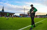 18 September 2023; Usher Celtic manager Wes Doyle before the Leinster Football Senior Cup Final match between Usher Celtic and Bohemians at Dalymount Park in Dublin. Photo by Sam Barnes/Sportsfile