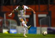 18 September 2023; Declan McDaid of Bohemians scores his side's second goal during the Leinster Football Senior Cup Final match between Usher Celtic and Bohemians at Dalymount Park in Dublin. Photo by Sam Barnes/Sportsfile