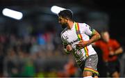 18 September 2023; Declan McDaid of Bohemians celebrates after scoring his side's second goal during the Leinster Football Senior Cup Final match between Usher Celtic and Bohemians at Dalymount Park in Dublin. Photo by Sam Barnes/Sportsfile