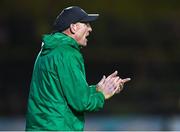 18 September 2023; Usher Celtic manager Wes Doyle during the Leinster Football Senior Cup Final match between Usher Celtic and Bohemians at Dalymount Park in Dublin. Photo by Sam Barnes/Sportsfile