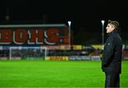 18 September 2023; Bohemians manager Declan Devine during the Leinster Football Senior Cup Final match between Usher Celtic and Bohemians at Dalymount Park in Dublin. Photo by Sam Barnes/Sportsfile