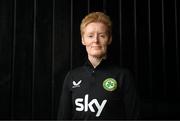 19 September 2023; Interim head coach Eileen Gleeson poses for a portrait during a Republic of Ireland women media conference at Castleknock Hotel in Dublin. Photo by Stephen McCarthy/Sportsfile