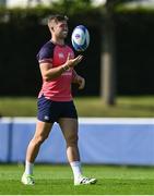 19 September 2023; Jack Crowley during an Ireland rugby squad training session at Complexe de la Chambrerie in Tours, France. Photo by Brendan Moran/Sportsfile
